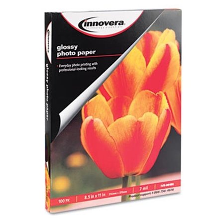 INNOVERA Innovera 99490 Glossy Photo Paper; 8.5 x 11; 100 Sheets-Pack 99490